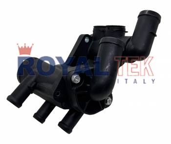TERMOSTATO ROYALTEK VOLKSWAGEN FOX / SURAN / GOL TREND / VOYAGE / SAVEIRO / CUERPO PLASTICO / SIN BULBO --- OEM 032121111AP
